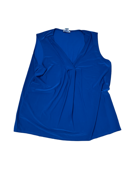Top Sleeveless By Clothes Mentor In Blue, Size:2X
