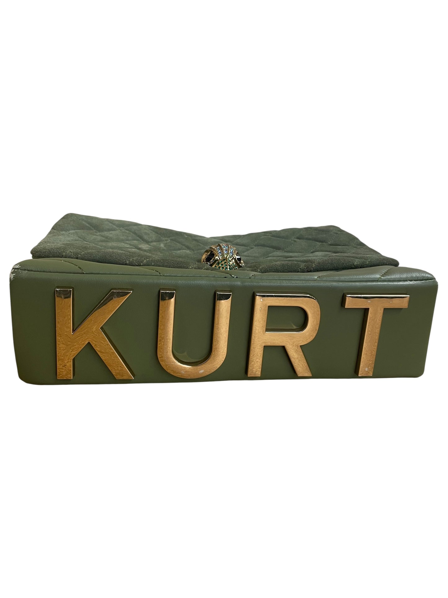 Handbag Designer By Kurt Geiger In Green, Size:Large