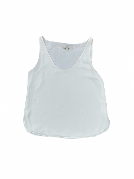 Top Sleeveless By Loft In Cream, Size:S