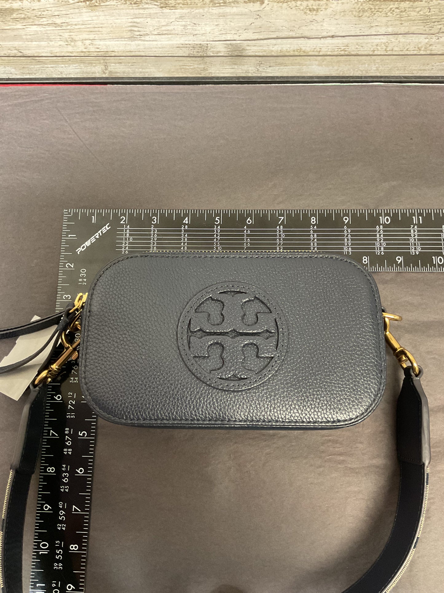 Handbag Designer By Tory Burch In Navy, Size:Small