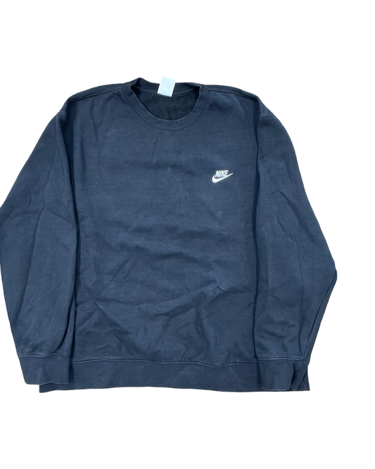 Athletic Sweatshirt Crewneck By Nike In Black, Size:1X