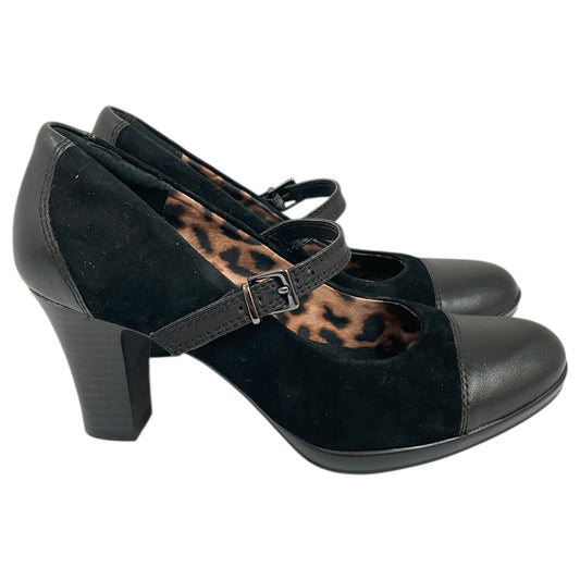 Shoes Heels Kitten By Clarks In Black, Size:7