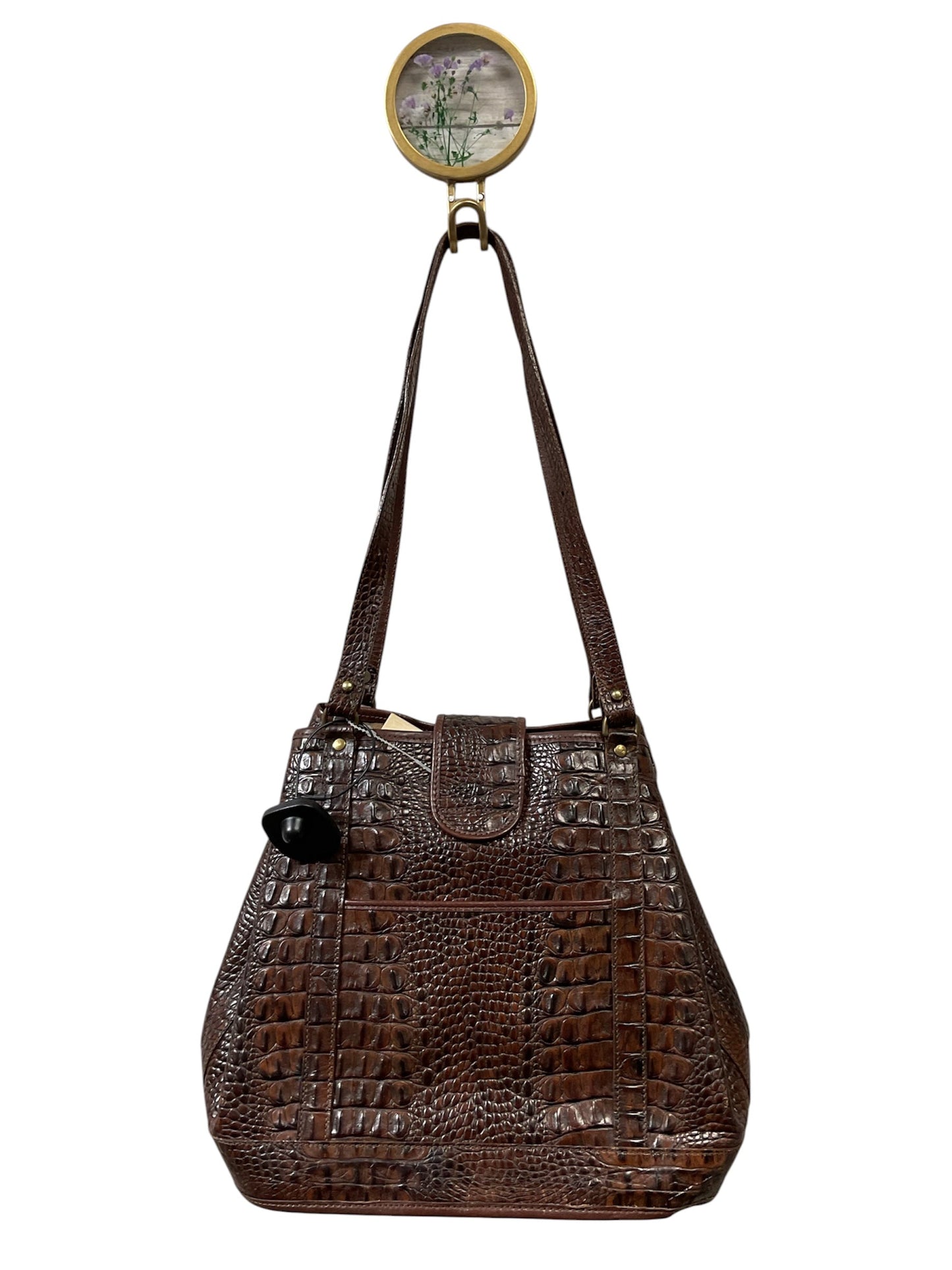 Handbag Designer By Brahmin In Brown, Size:Large
