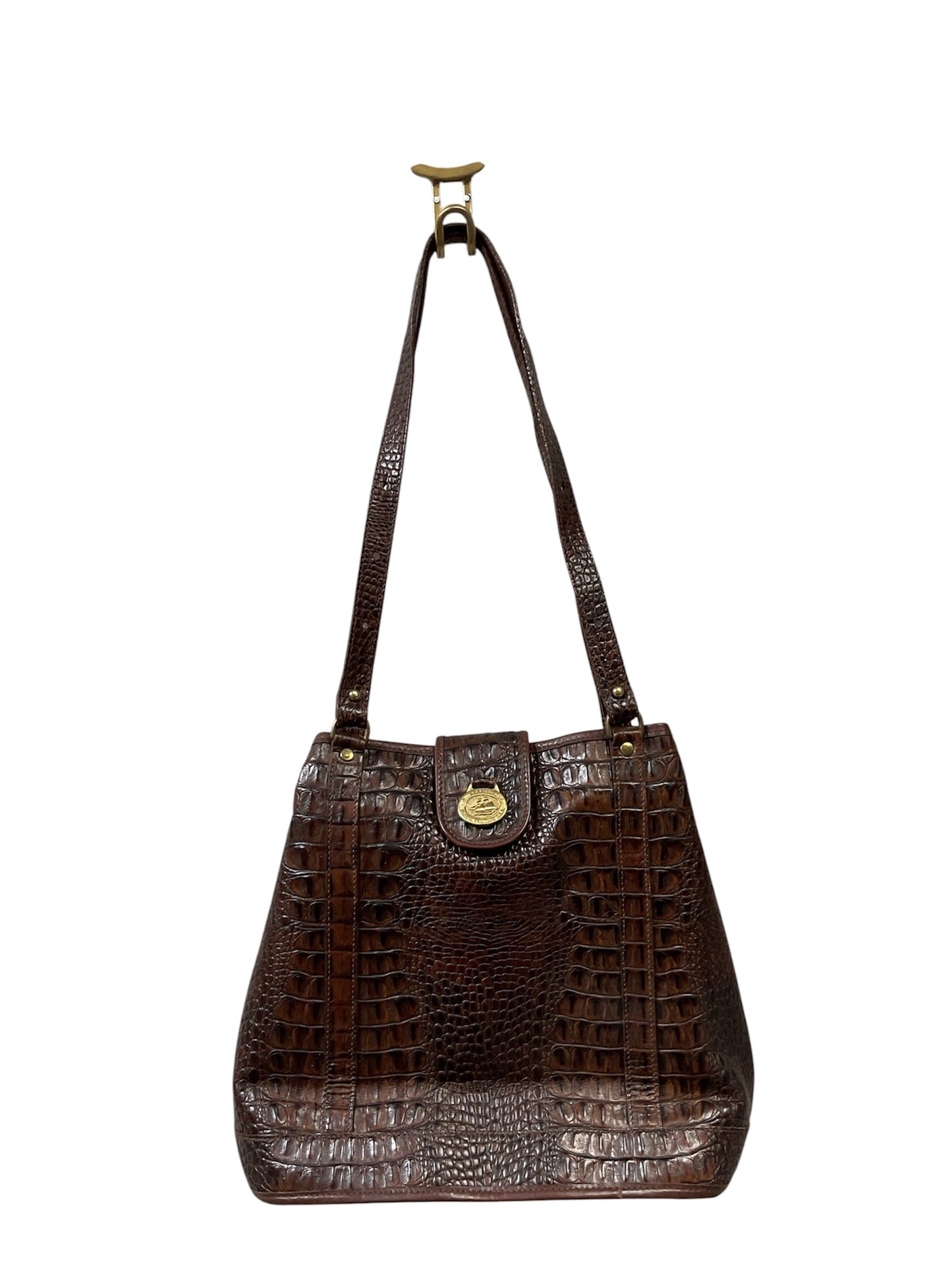 Handbag Designer By Brahmin In Brown, Size:Large