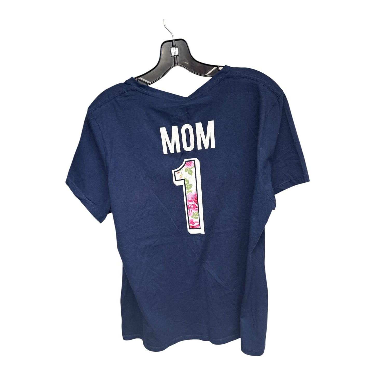 Athletic Top Short Sleeve By Fanatics In Navy, Size: Xl
