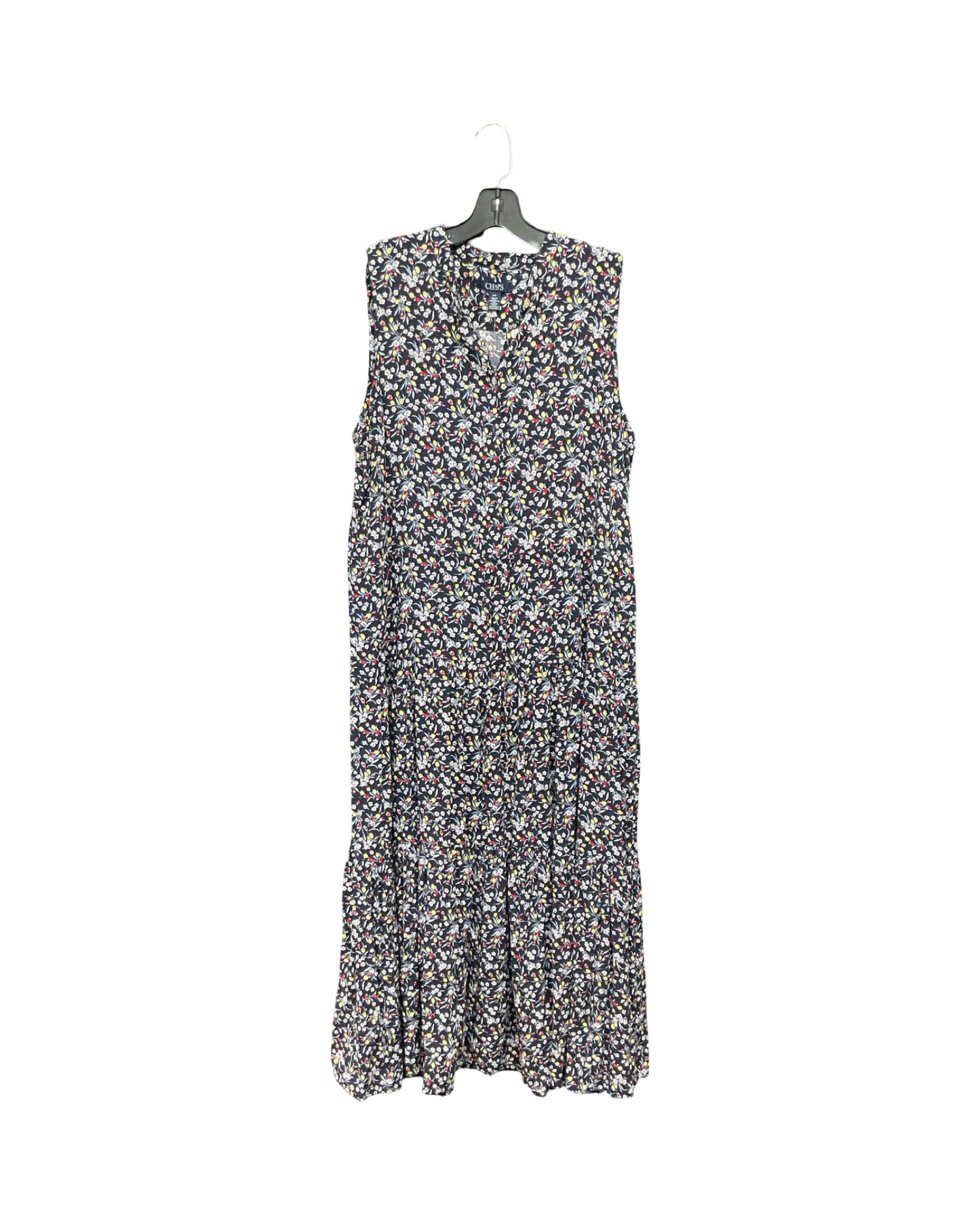 Dress Casual Maxi By Chaps In Navy, Size:L