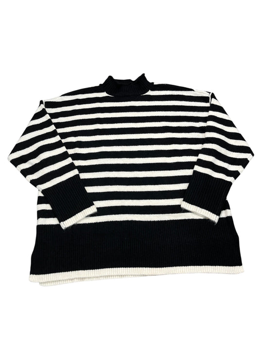 Sweater By Jones New York In Striped Pattern, Size:L