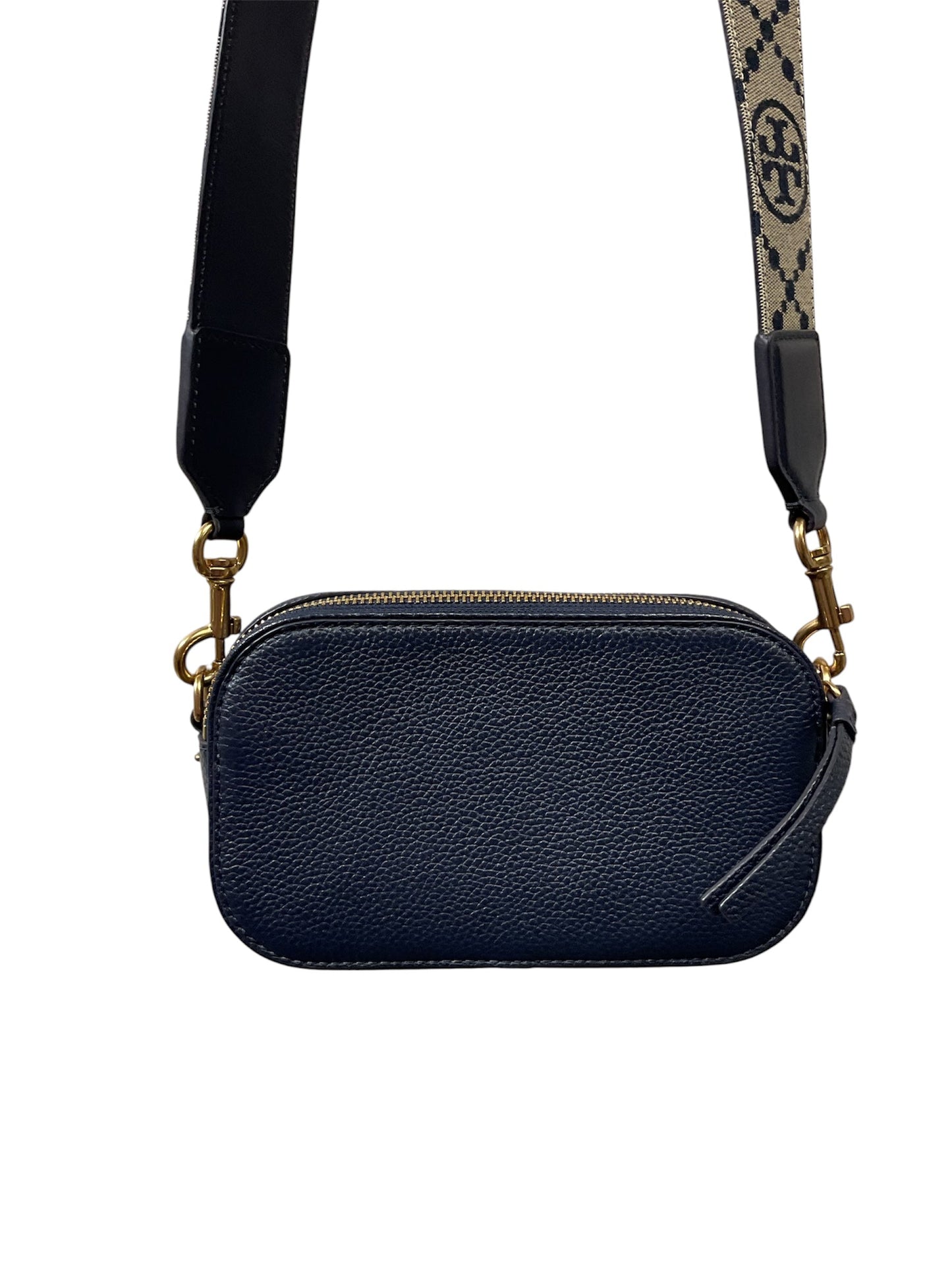 Handbag Designer By Tory Burch In Navy, Size:Small