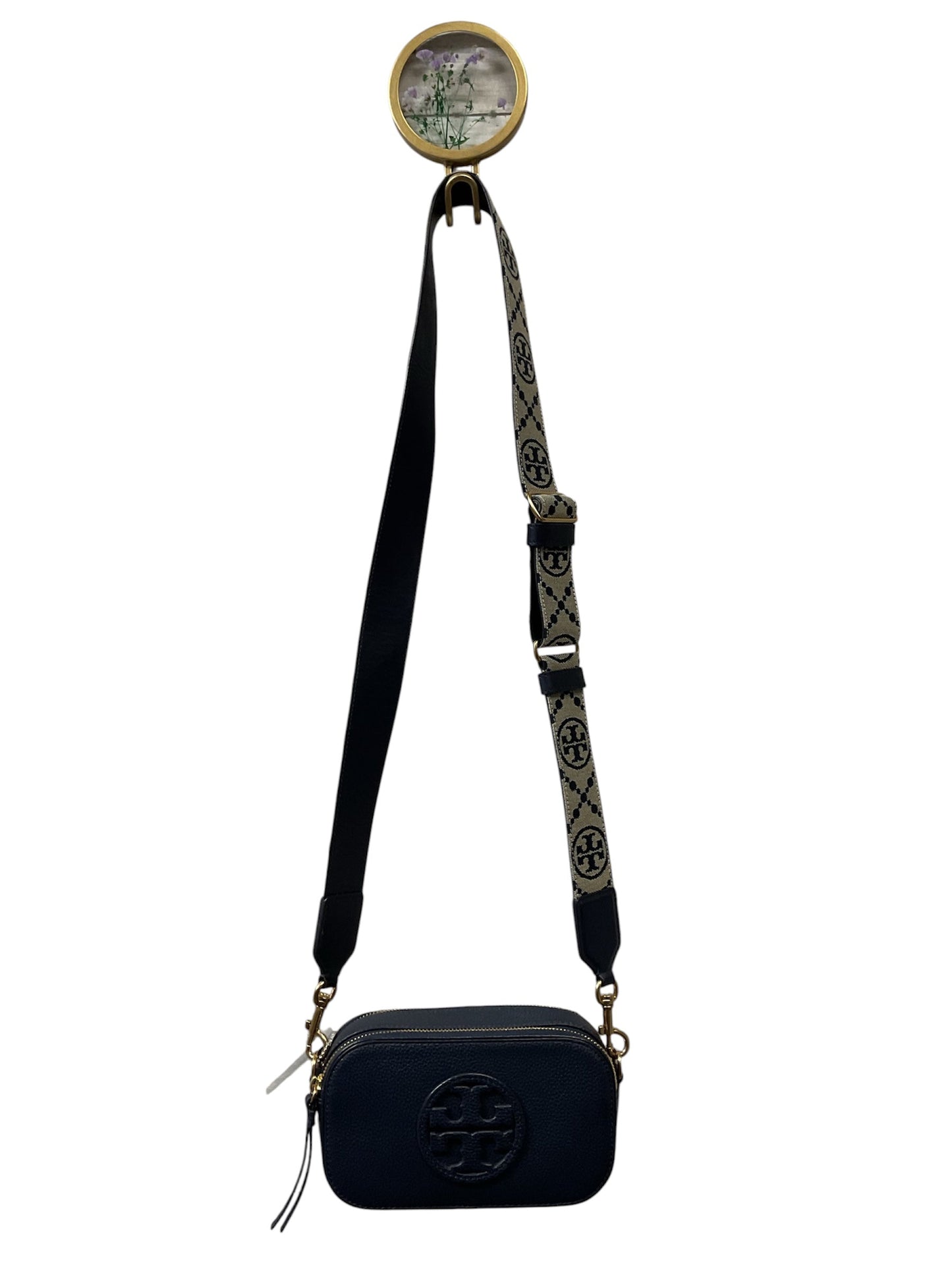 Handbag Designer By Tory Burch In Navy, Size:Small