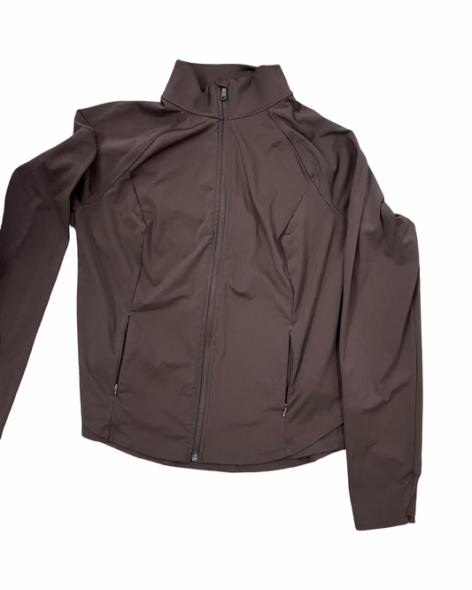 Athletic Jacket By Tek Gear In Brown, Size:Xl