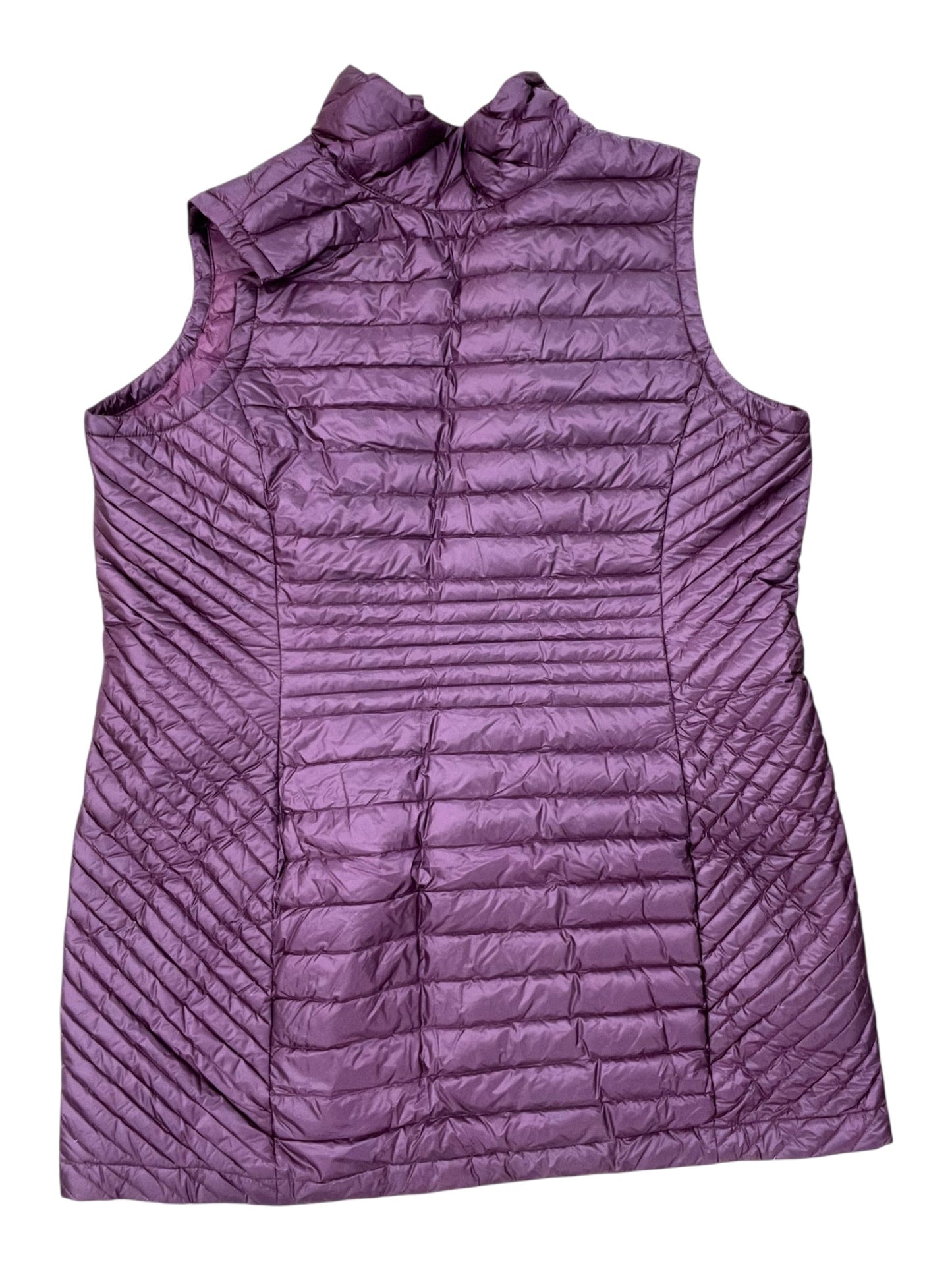 Vest Puffer & Quilted By Duluth Trading In Purple, Size:1X