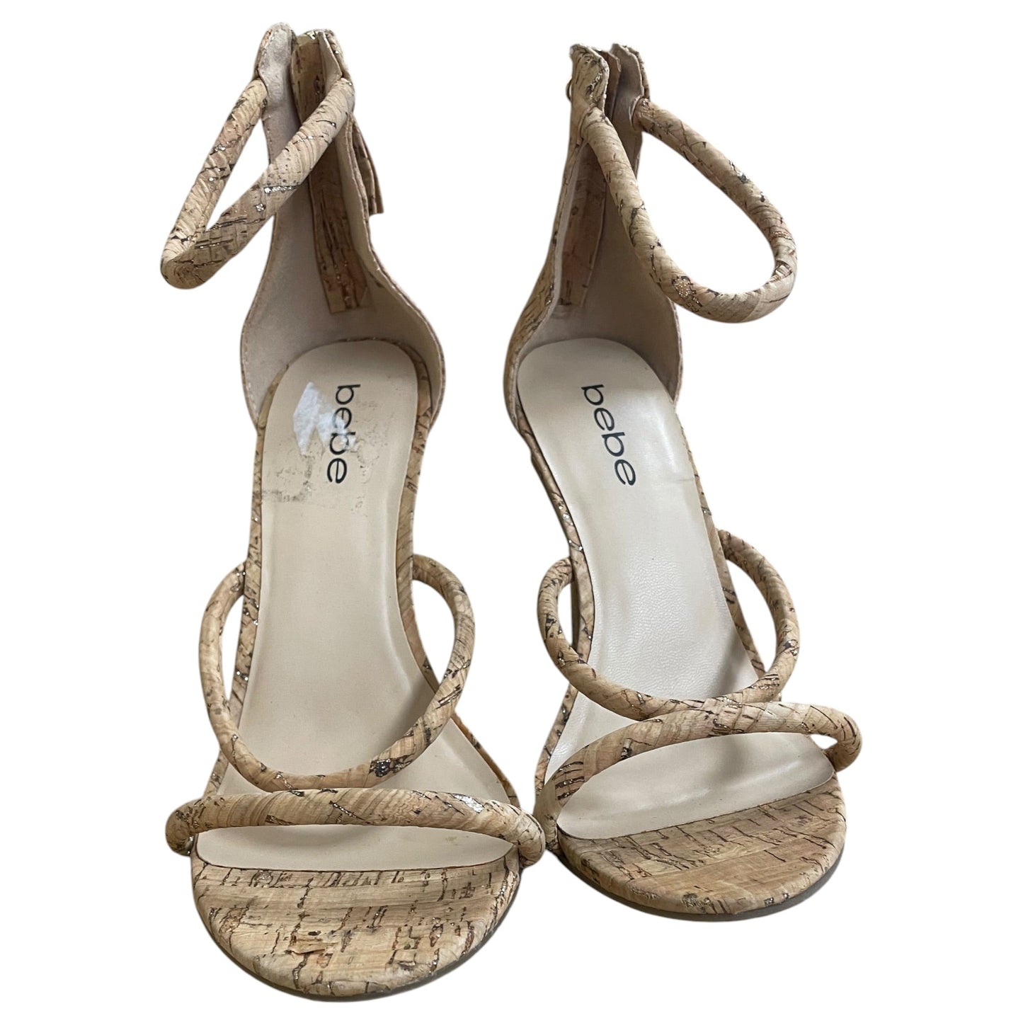 Shoes Heels Stiletto By Bebe In Tan, Size:8.5