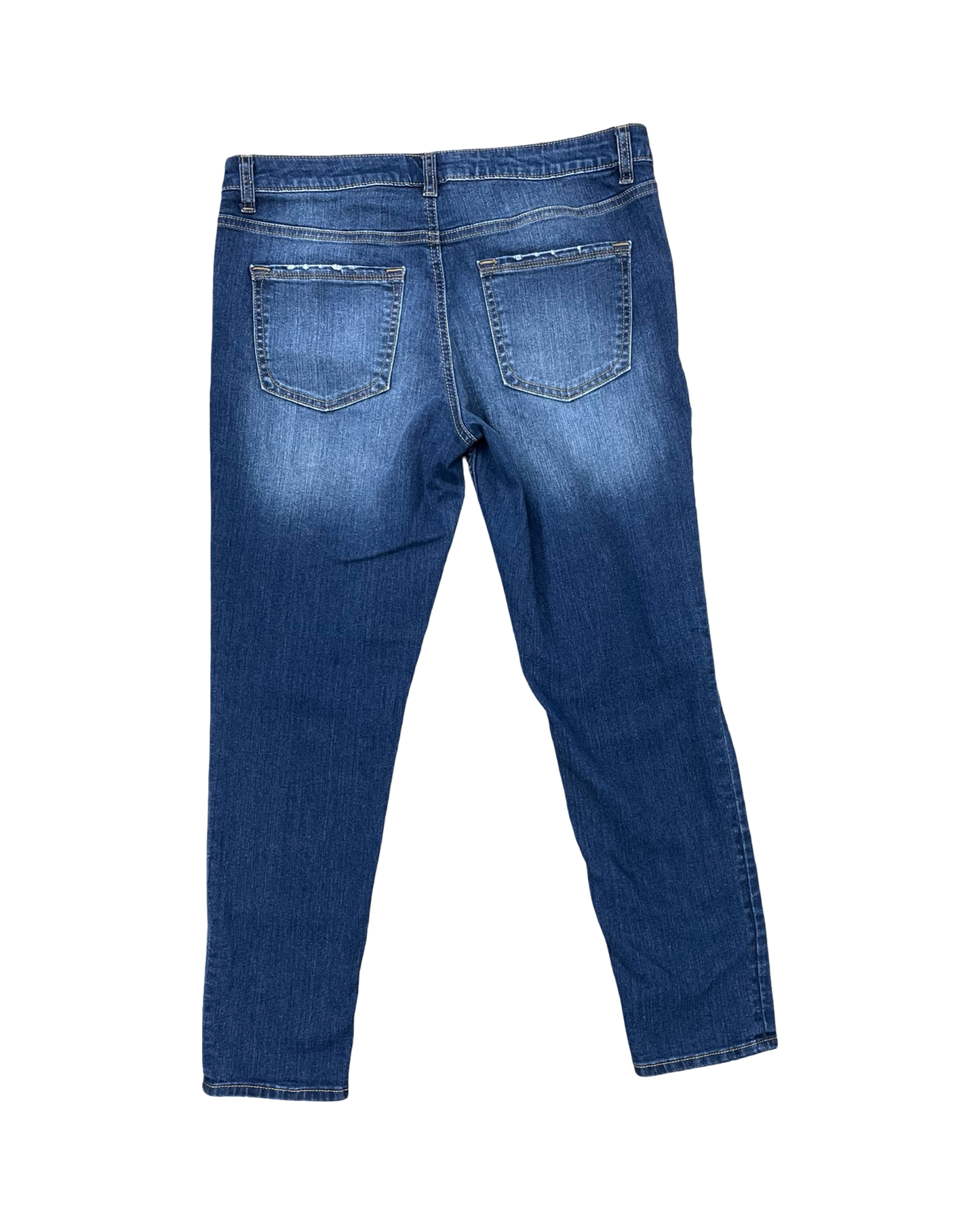 Jeans Cropped By Apt 9 In Blue Denim, Size:10