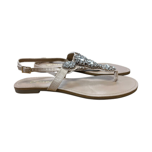 Sandals Flats By Bcbg In Brown, Size:6.5