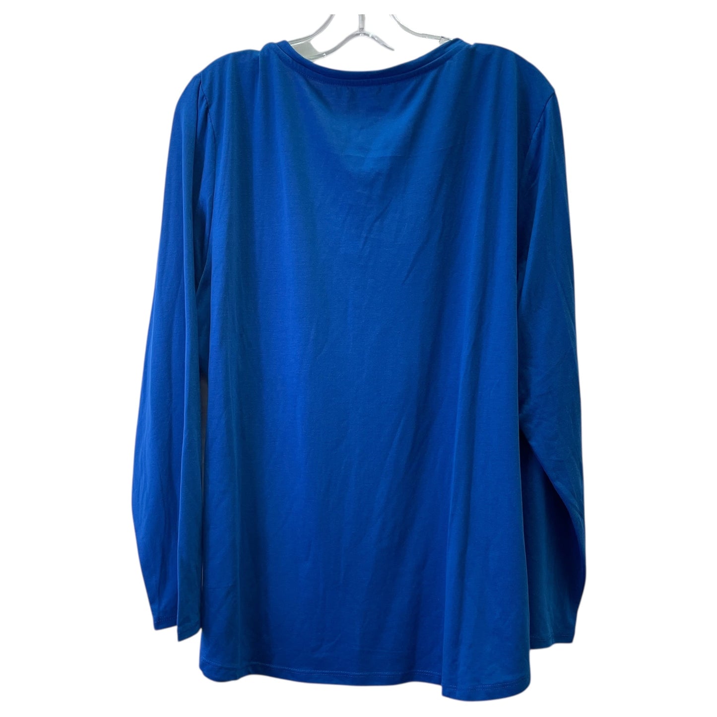 Top Ls Basic By Jennifer Lauren In Blue, Size:3X