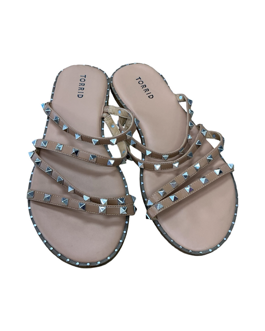 Sandals Flip Flops By Torrid In Beige, Size:10.5