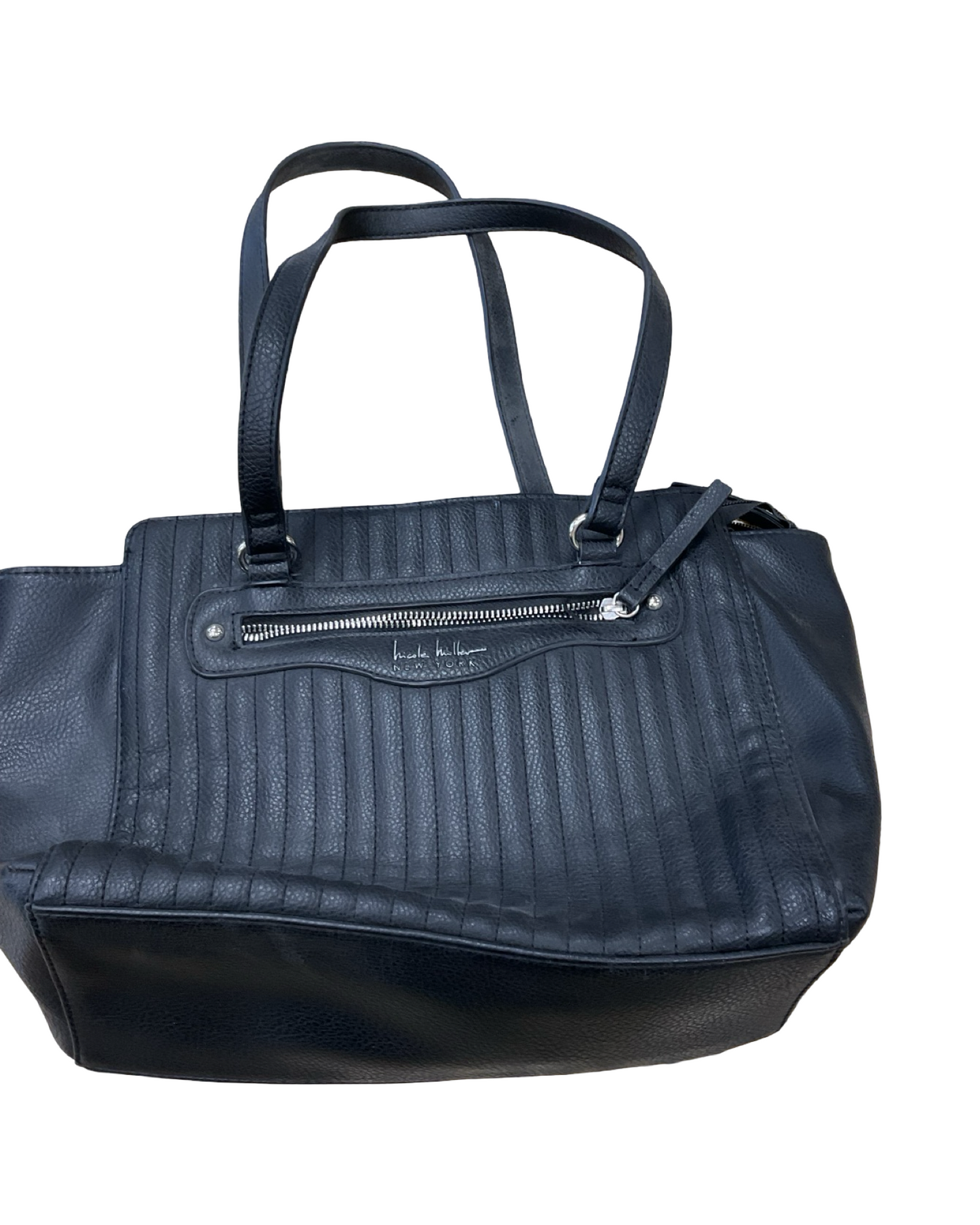 Handbag By Nicole Miller In Black, Size:Medium