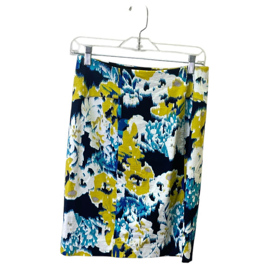 Skirt Mini & Short By Lysse In Blue & Yellow, Size:8