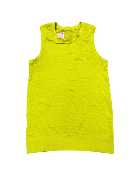 Athletic Tank Top By Lululemon In Yellow, Size:S