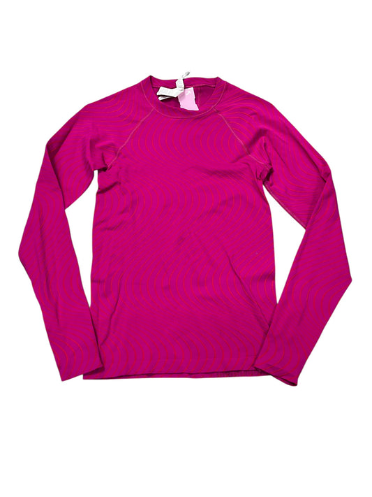 Athletic Top Ls Collar By Athleta In Pink, Size:Xs