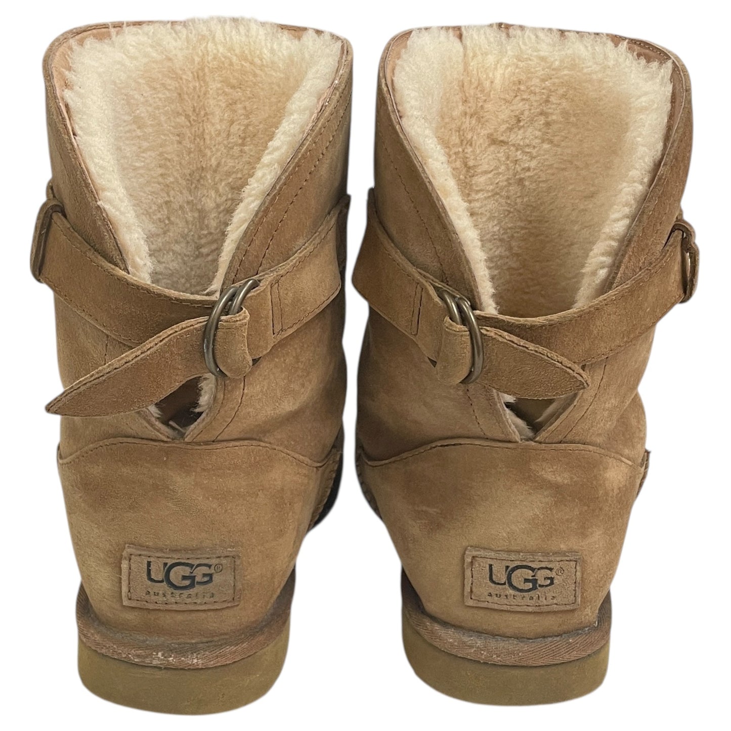 Boots Designer By Ugg In Brown, Size:9.5