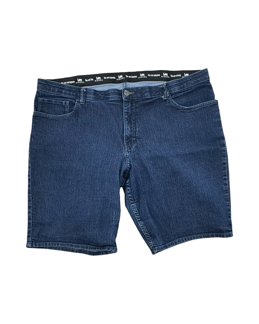 Shorts By Lee In Blue Denim, Size:22