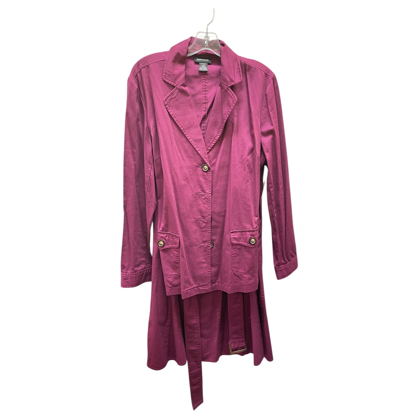 Skirt Set 2Pc By METROSTYLE In Purple, Size:18