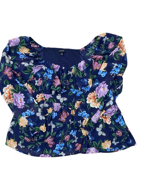 Top Ls By Torrid In Blue, Size:1X