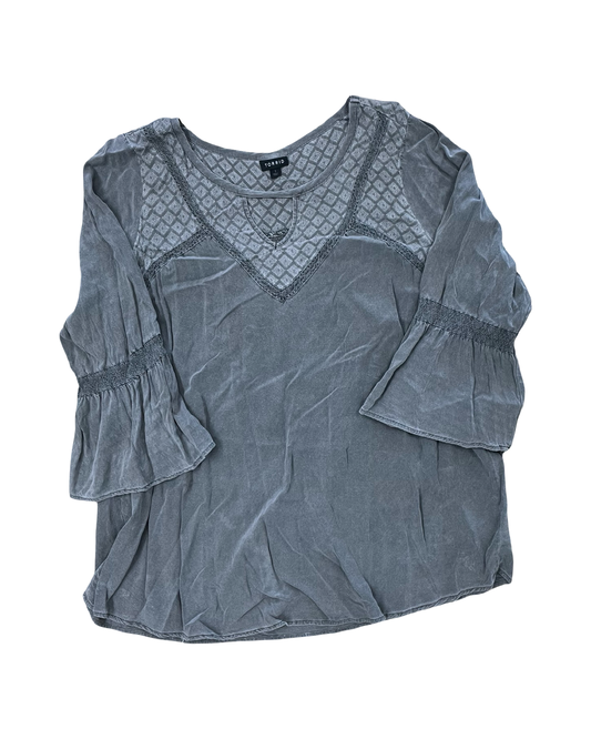 Top Ls By Torrid In Grey, Size:1X