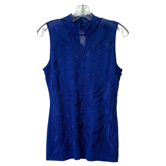Top Sleeveless By Inc In Blue, Size:M