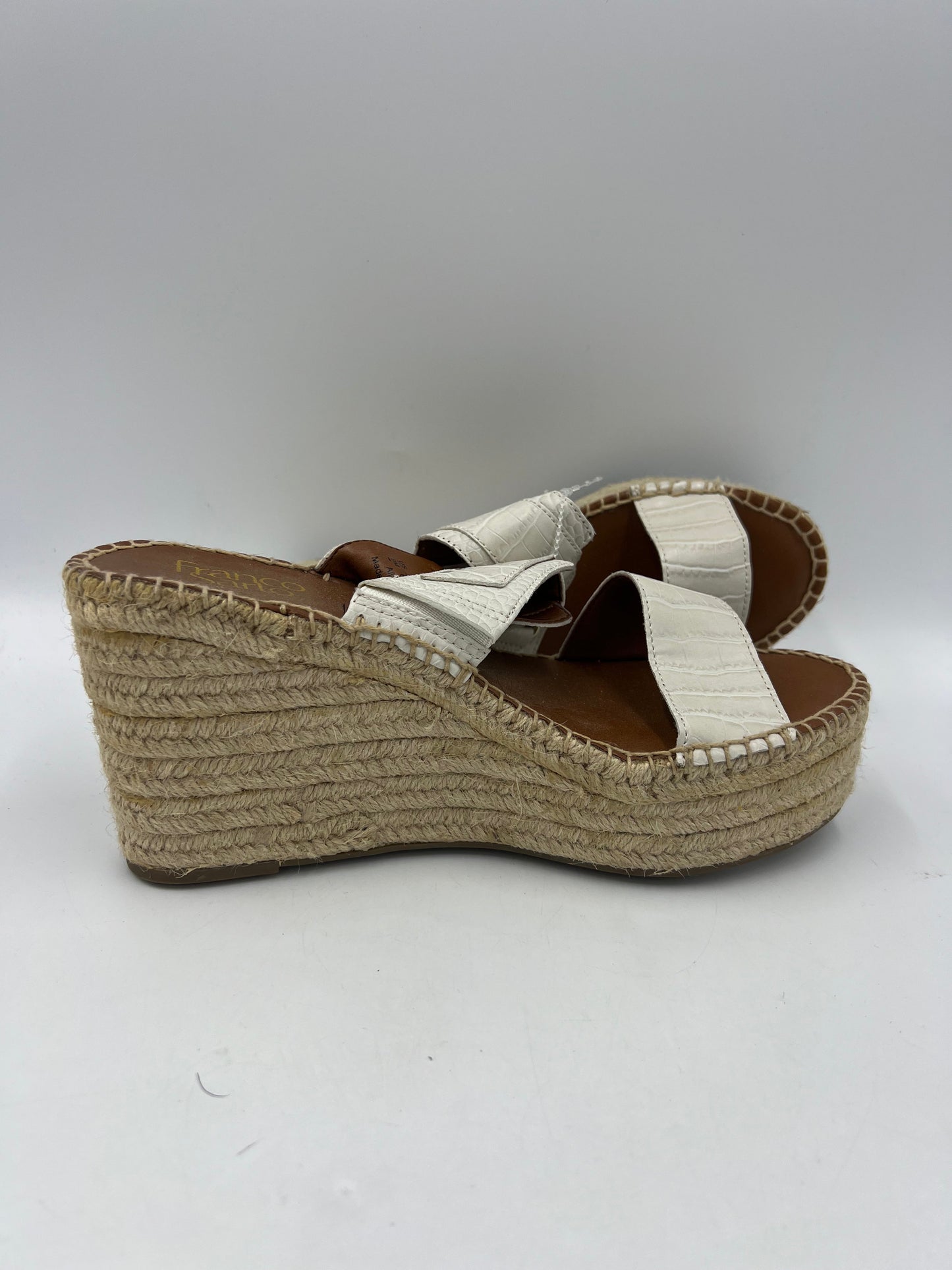 Espadrille Wedge By Franco Sarto In White, Size: 9