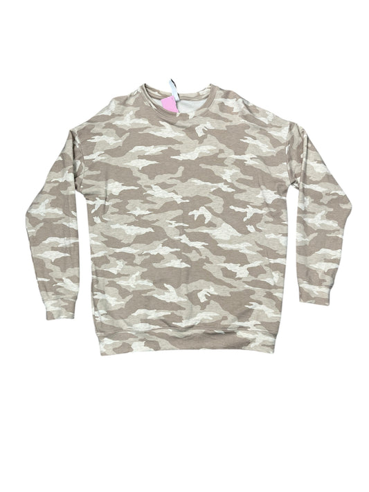 Athletic Top Ls Crewneck By Athleta In Camouflage Print, Size:S
