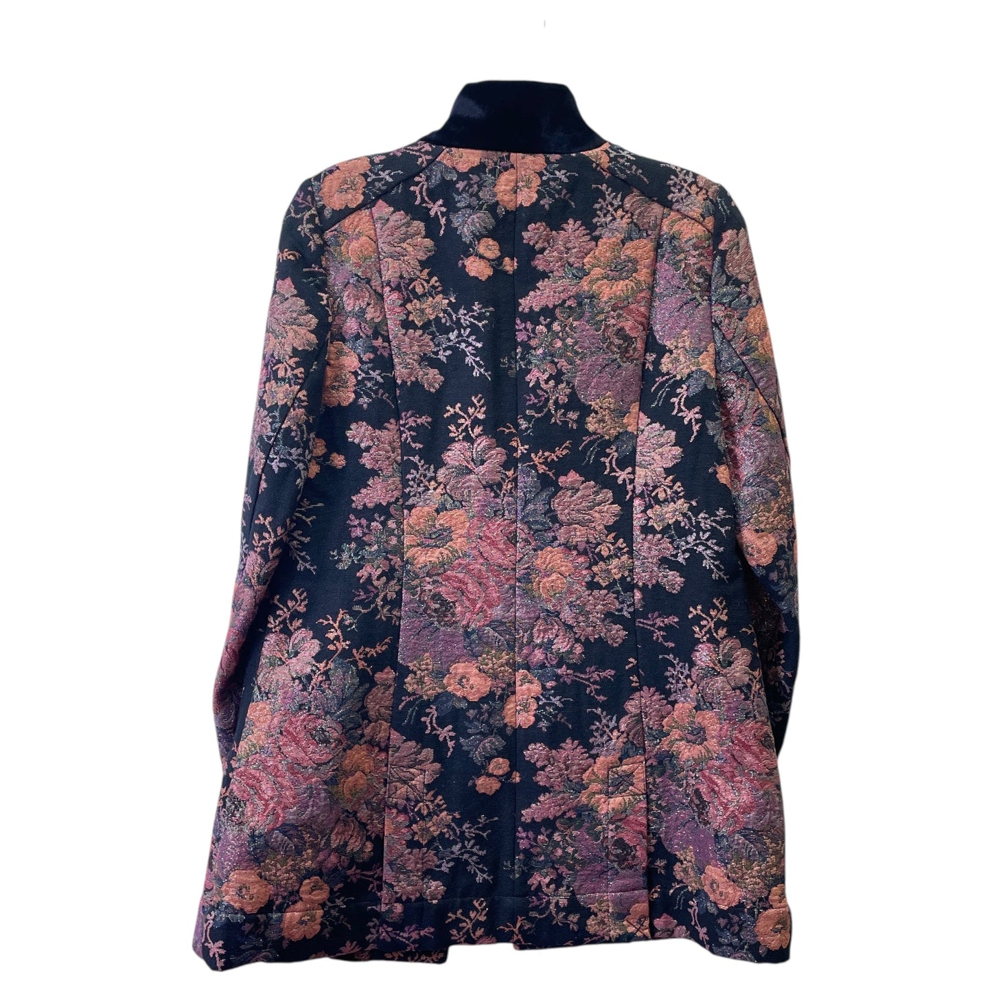 Blazer By Soft Surroundings In Black & Orange, Size:M