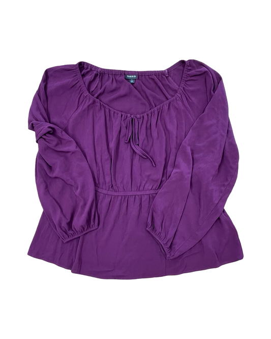 Top Ls By Torrid In Maroon, Size:1X