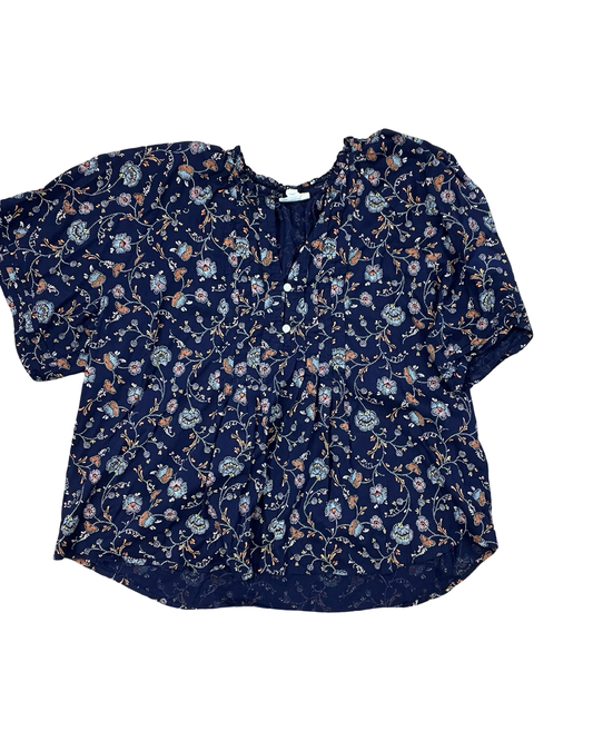 Top Ss By Ana In Blue, Size:1X
