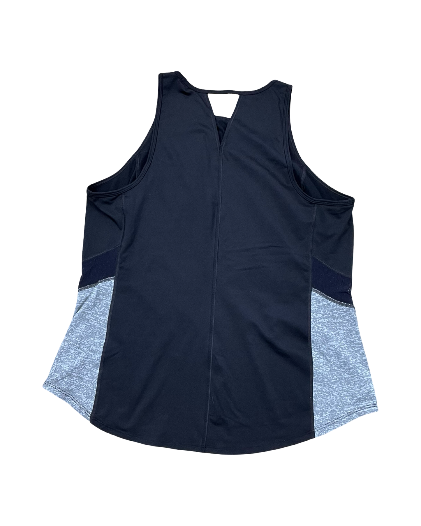 Athletic Tank Top By Tek Gear In Black & Grey, Size:Xl