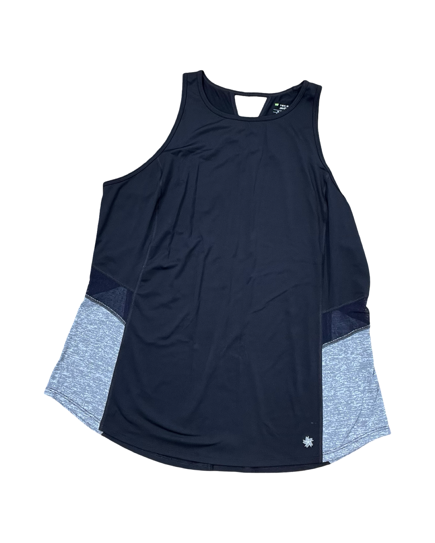 Athletic Tank Top By Tek Gear In Black & Grey, Size:Xl