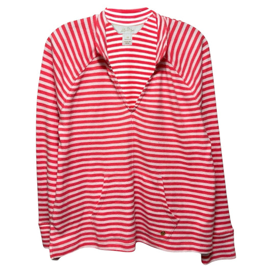 Cassie Popover Sweater Designer By Lilly Pulitzer In Cane Coral St Tropez Stripe, Size: M