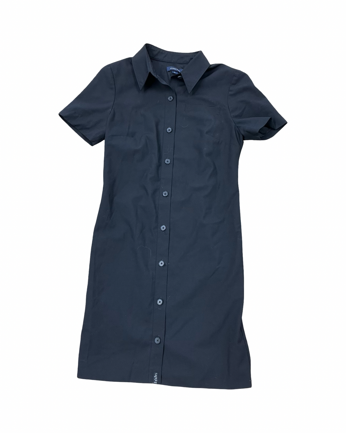 Dress Work By Lands End In Black, Size:S