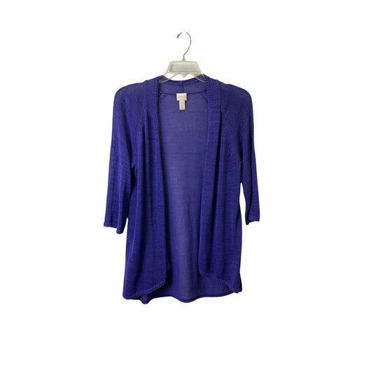 Cardigan By Chicos In Purple, Size:L