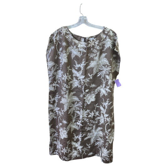Dress Casual Midi By J. Jill In Taupe, Size:2X