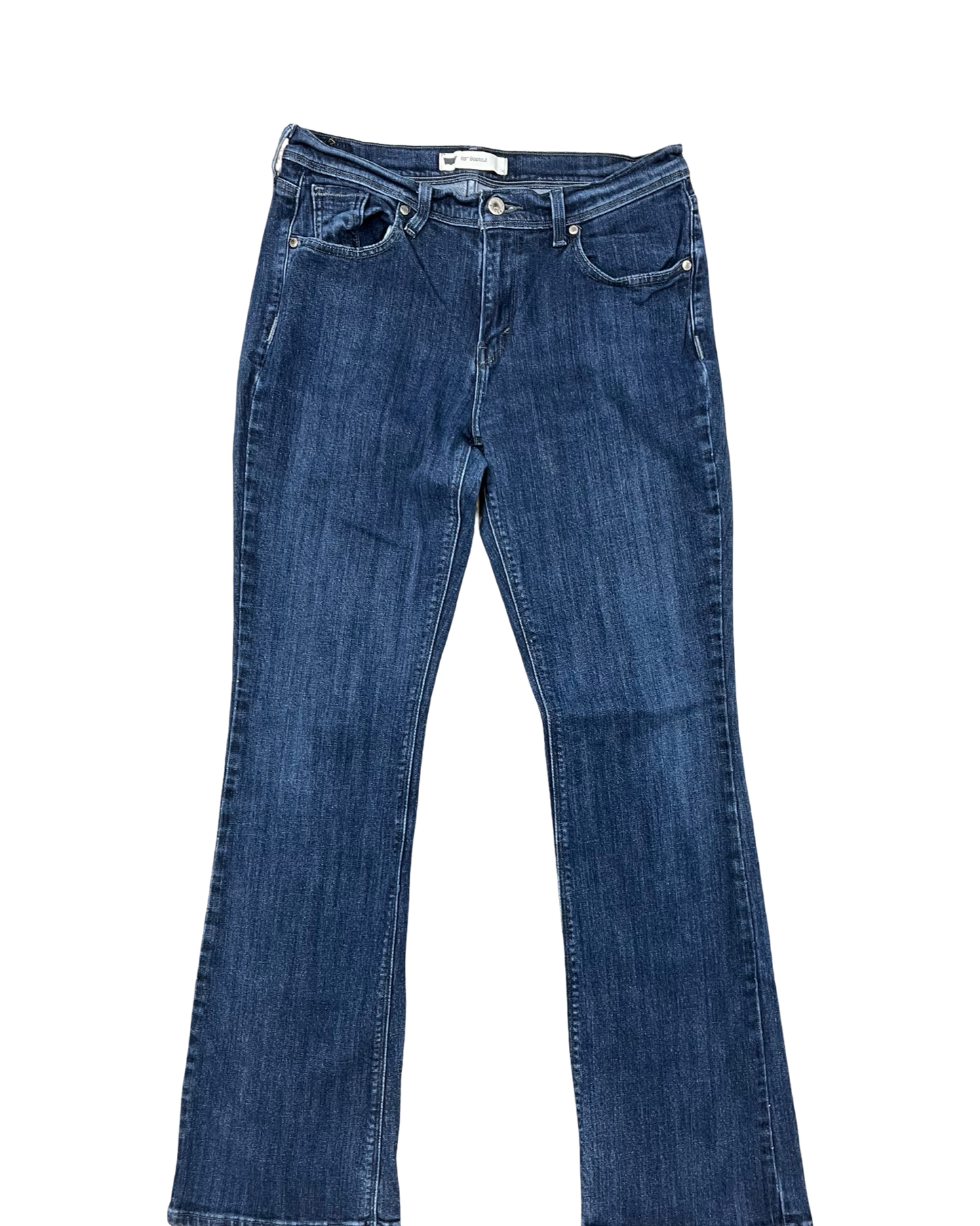 Jeans Boot Cut By Levis In Blue Denim, Size:8L