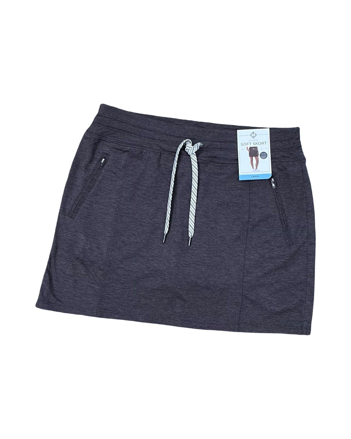 Skort By Members Mark In Purple, Size:L