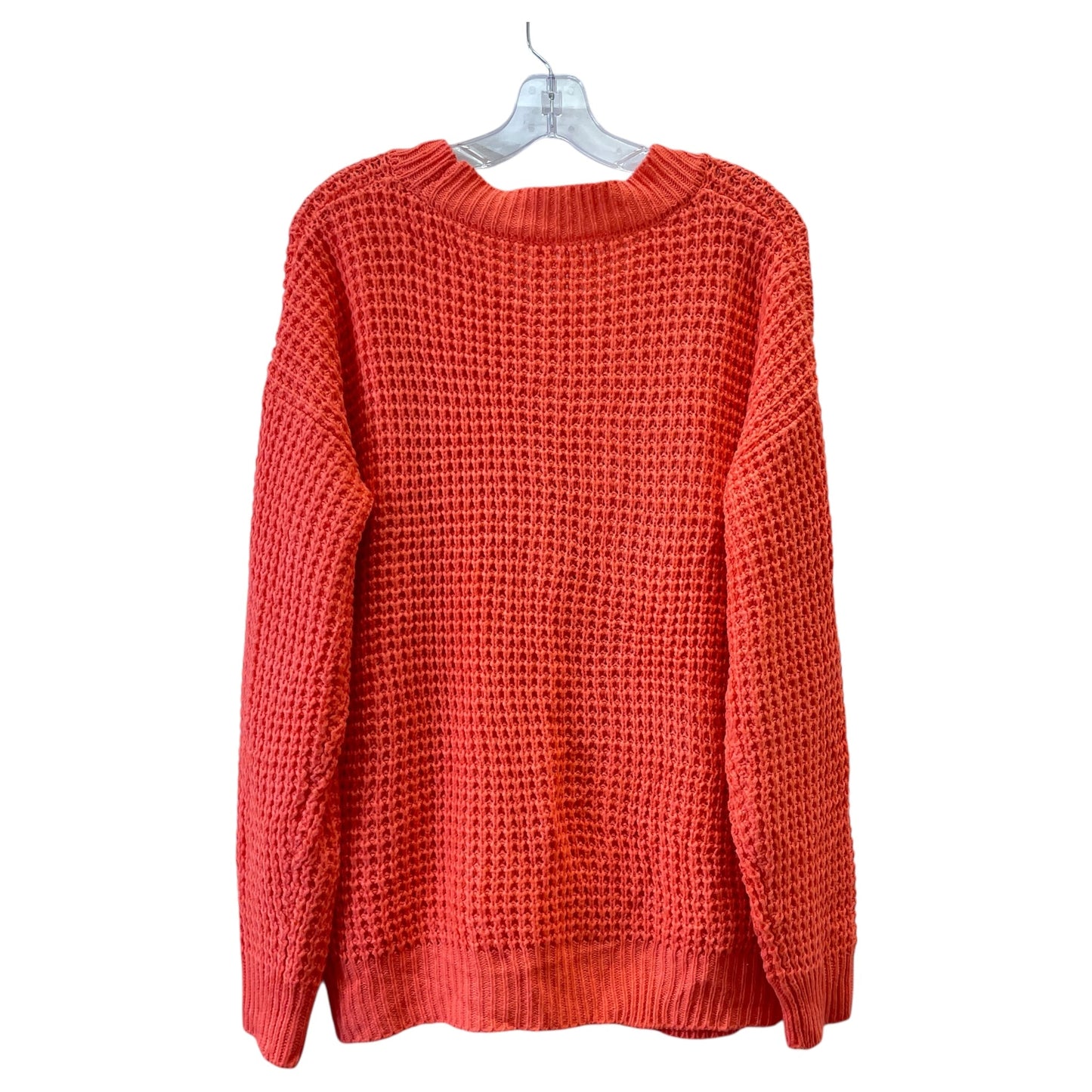 Sweater Cardigan By Zenana Outfitters In Orange, Size:Xl