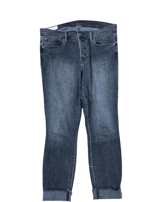 Jeans Skinny By Gap In Black, Size:16