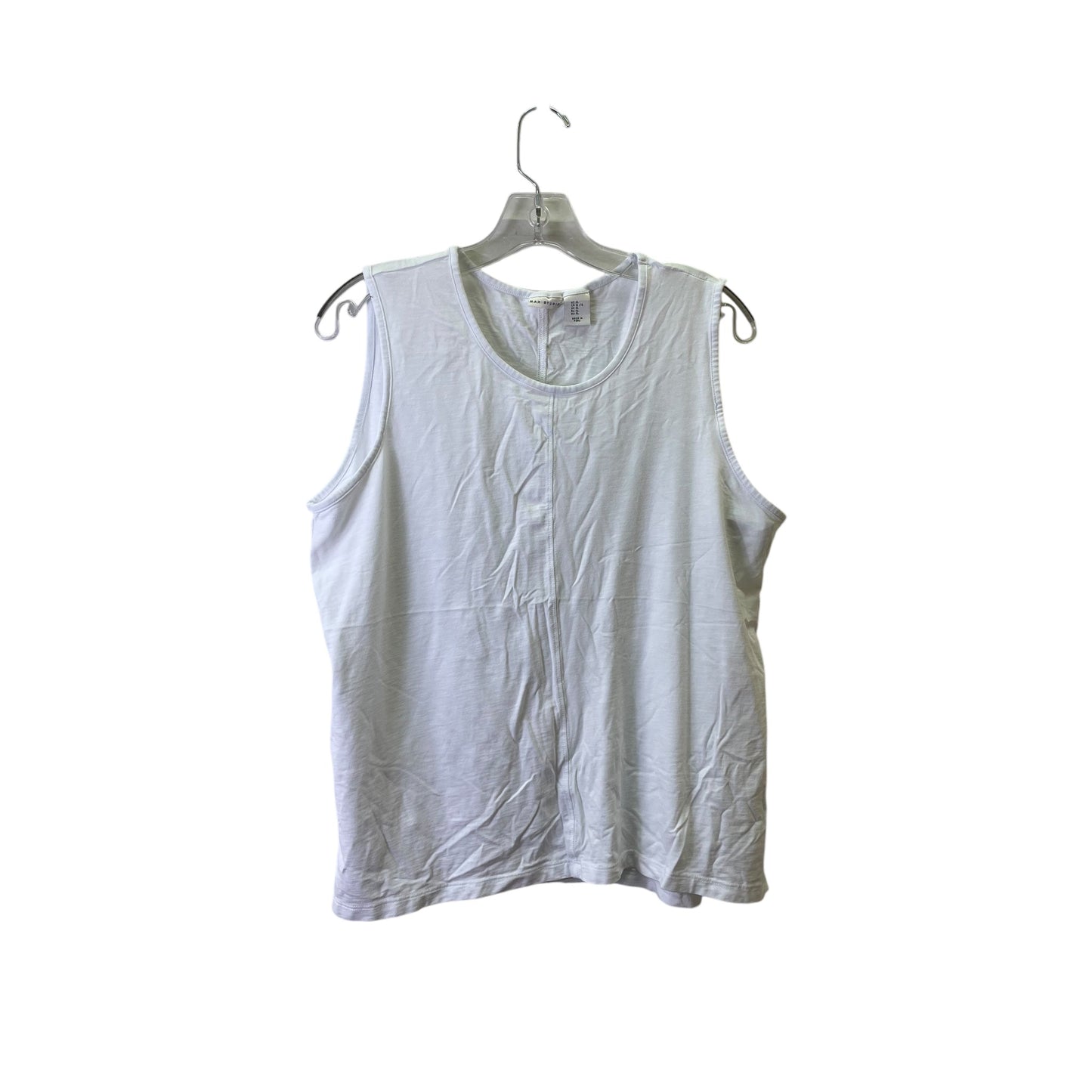 Top Sleeveless By Max Studio In White, Size:Xl