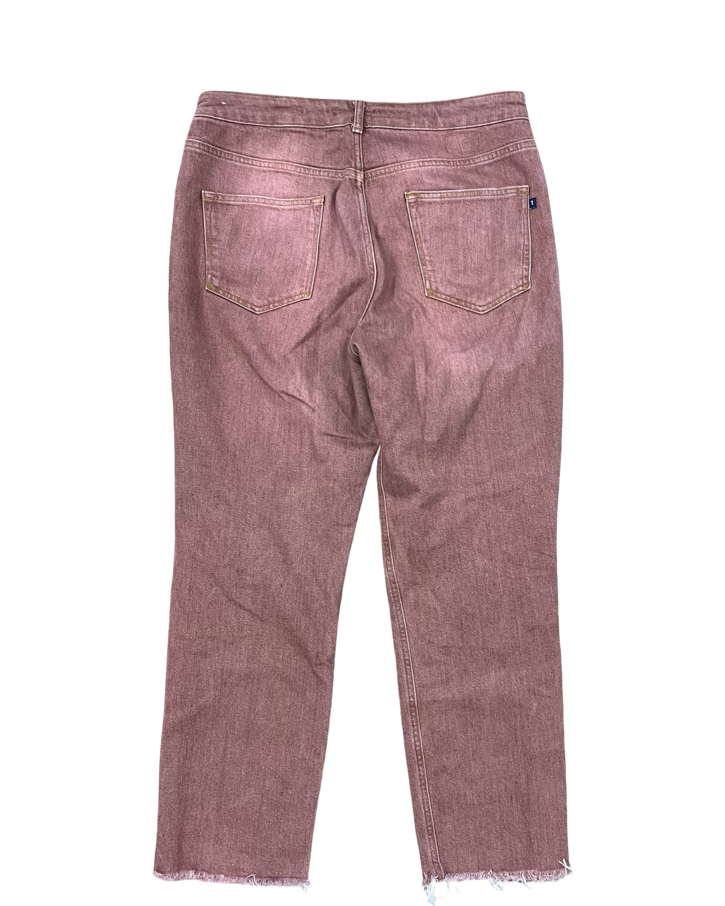 Jeans Straight By Pilcro In Brown, Size:14