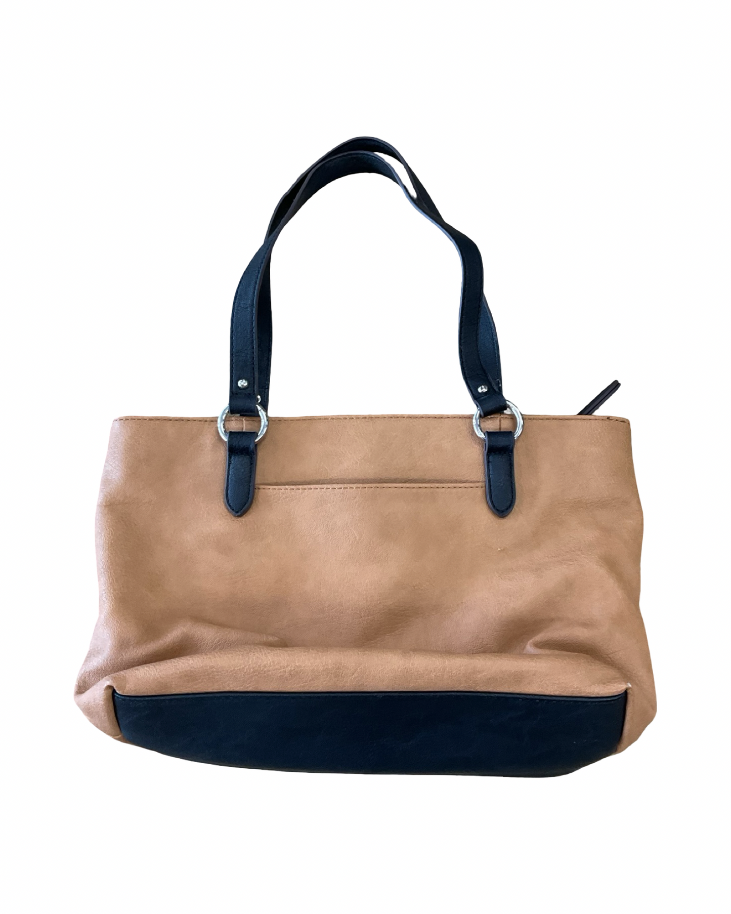 Handbag By Liz Claiborne In Black & Brown, Size:Medium