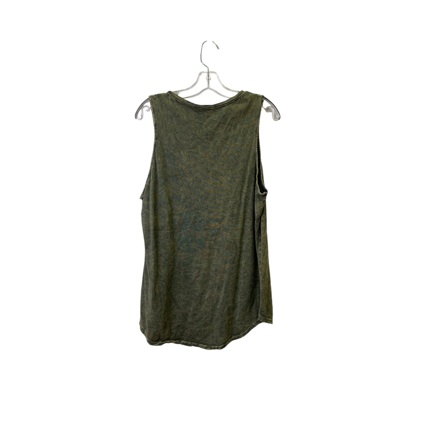 Top Sleeveless Basic By Hrt & Luv In Green, Size:Xl