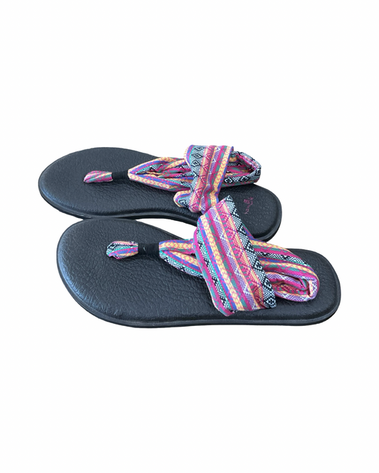 Sandals Flats By Sanuk In Multi, Size:10